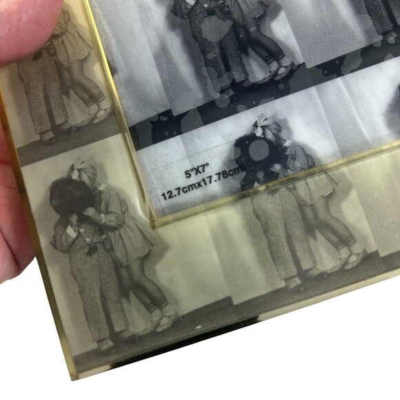 Acrylic Photo Frame 5x7 Kids Kissing Filmstrip Style Target Table Top - Picture 3 of 7